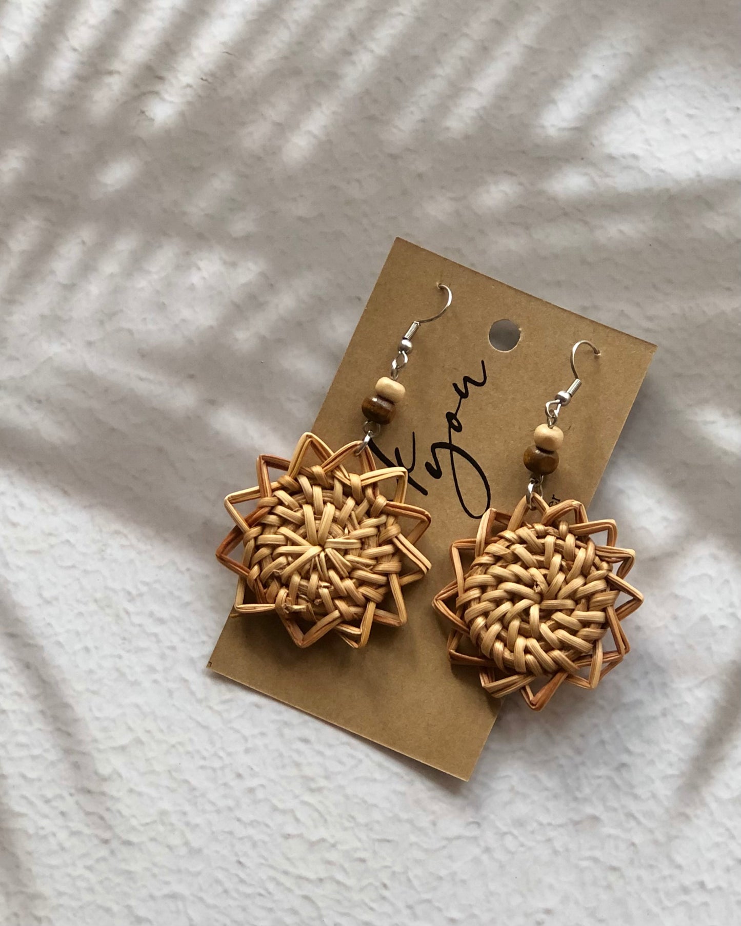 HANDCRAFTED STRAW EARRINGS